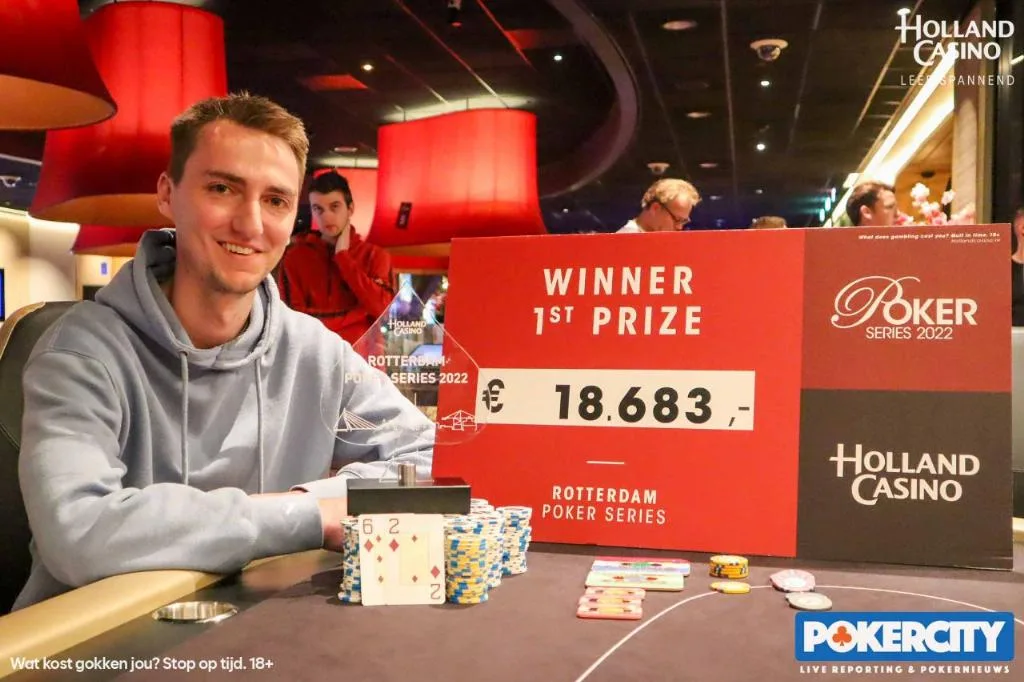 Winnaar #1 - €440 NLHE Spring Event: Tom Talboom | 2022/04 - Rotterdam Poker Series - #1 - €440 NLHE Spring Event