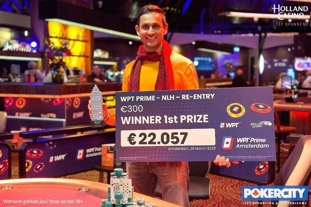 Jaykumar Padodara | 2023/03 - WPT Prime Amsterdam - #2 - €345 NLH Re-entry