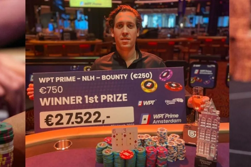 © 2026 Pokercity | Joey Singels | 2023/03 - WPT Prime Amsterdam - #4 - €840 NLH Bounty Joey Singels | 2023/03 - WPT Prime Amsterdam - #4 - €840 NLH Bounty