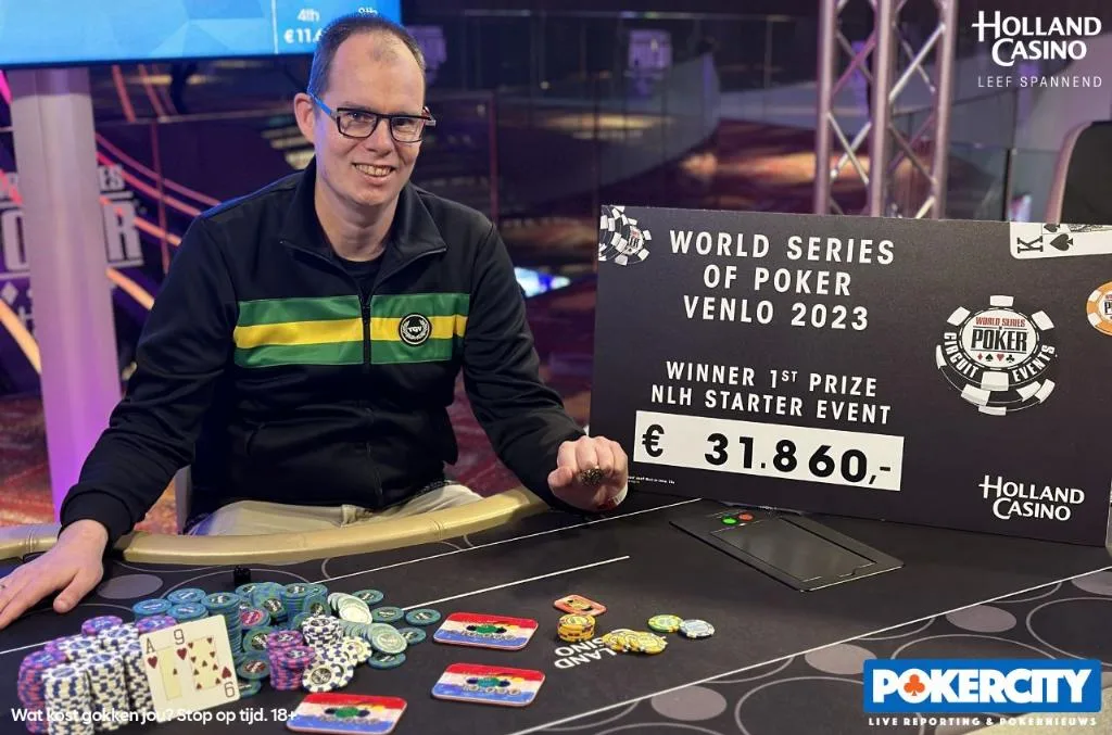 Winnaar #01 - €455 NLH Starter : Evert Bos | 2023/05 - WSOP Circuit Venlo - #01 - €455 NLH Starter 