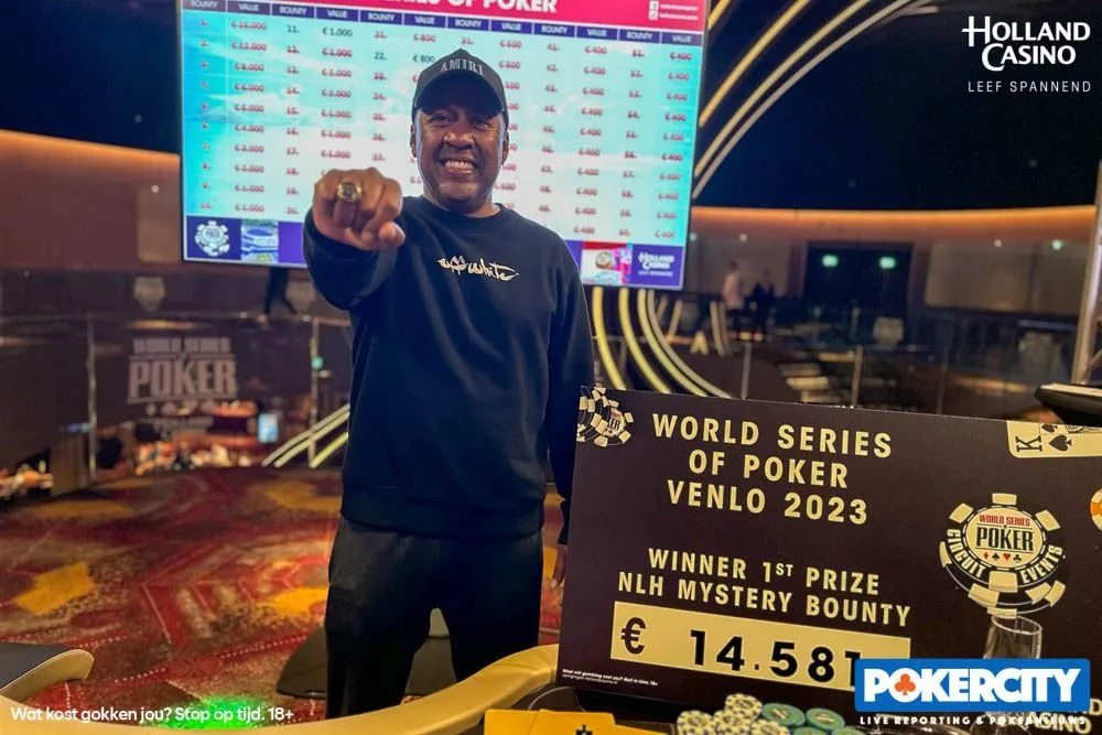 Winnaar #05 - €785 Mystery Bounty: Raoul Refos | 2023/05 - WSOP Circuit Venlo - #05 - €785 Mystery Bounty