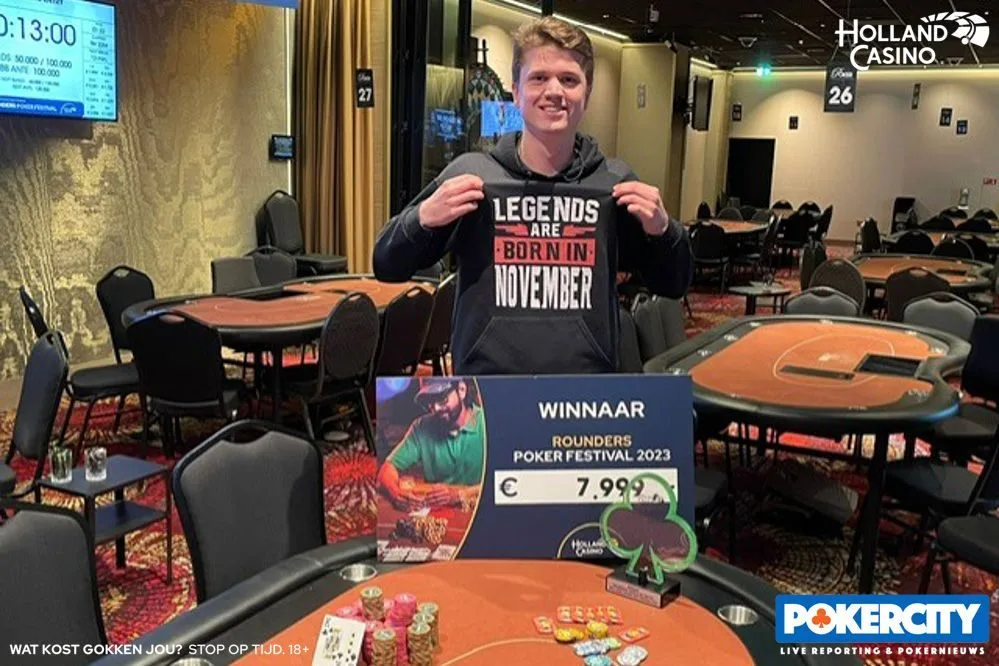 © 2026 Pokercity | Winnaar #12 - €200 Single Re-entry: Bart Timmer | 2023/12 - Rounders Poker Festival - #12 - €200 Single Re-entry Winnaar #12 - €200 Single Re-entry: Bart Timmer | 2023/12 - Rounders Poker Festival - #12 - €200 Single Re-entry