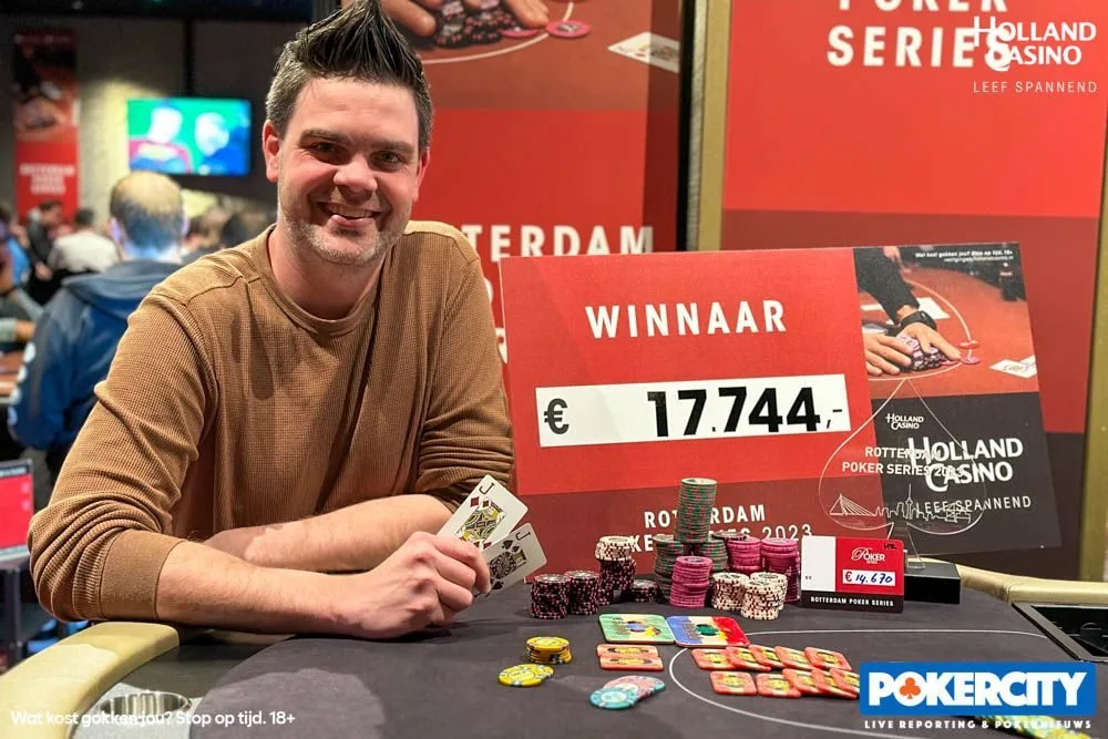 © 2026 Pokercity | Winnaar #02 - €2.200 NLH PSKO HR 8 max: Mark Roovers | 2023/04 - Rotterdam Poker Series - #02 - €2.200 NLH PSKO HR 8 max Winnaar #02 - €2.200 NLH PSKO HR 8 max: Mark Roovers | 2023/04 - Rotterdam Poker Series - #02 - €2.200 NLH PSKO HR 8 max