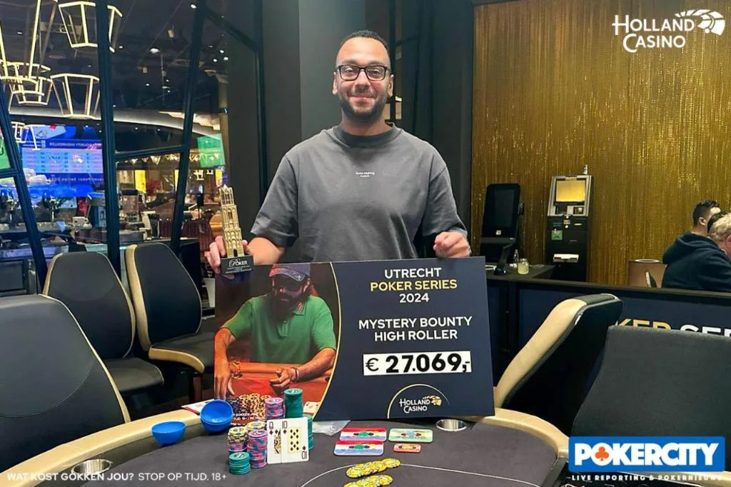 Winnaar #04 - €1.650 High Roller Mystery Bounty: Dylan Gessel | 2024/02 - Utrecht Poker Series - #04 - €1.650 High Roller Mystery Bounty