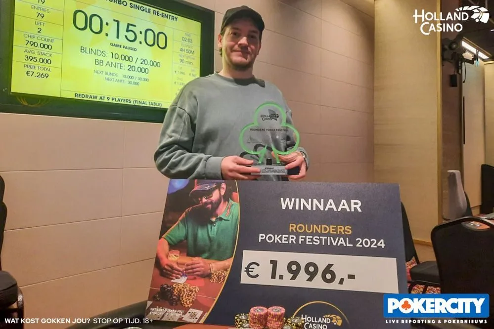 Winnaar #07 - €120 Hyper Turbo SRE: Donny van Nes | 2024/12 - Rounders Poker Festival - #07 - €120 Hyper Turbo SRE