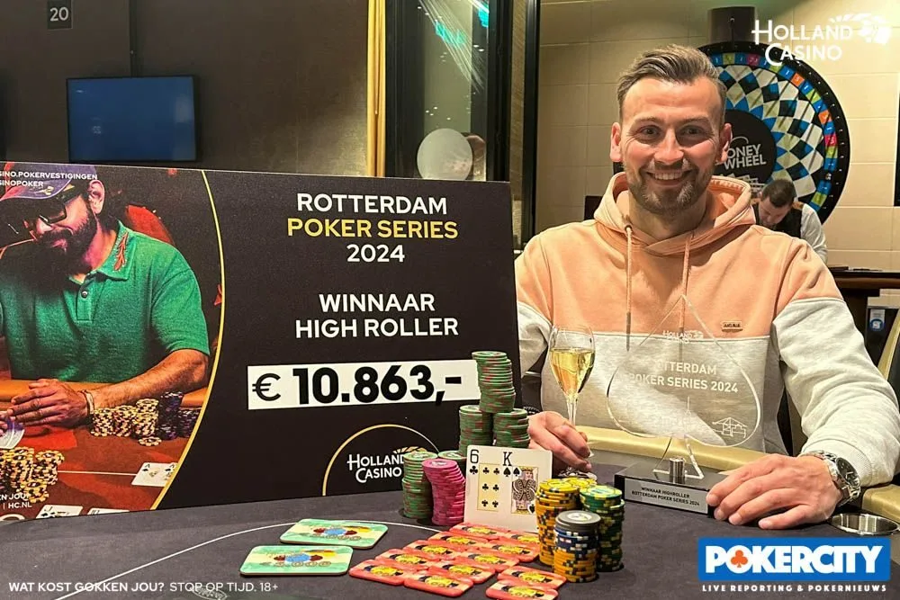 Winnaar #02 - €1100 PSKO Highroller : Alex van der Swaluw | 2024/04 - Rotterdam Poker Series - #02 - €1100 PSKO Highroller 