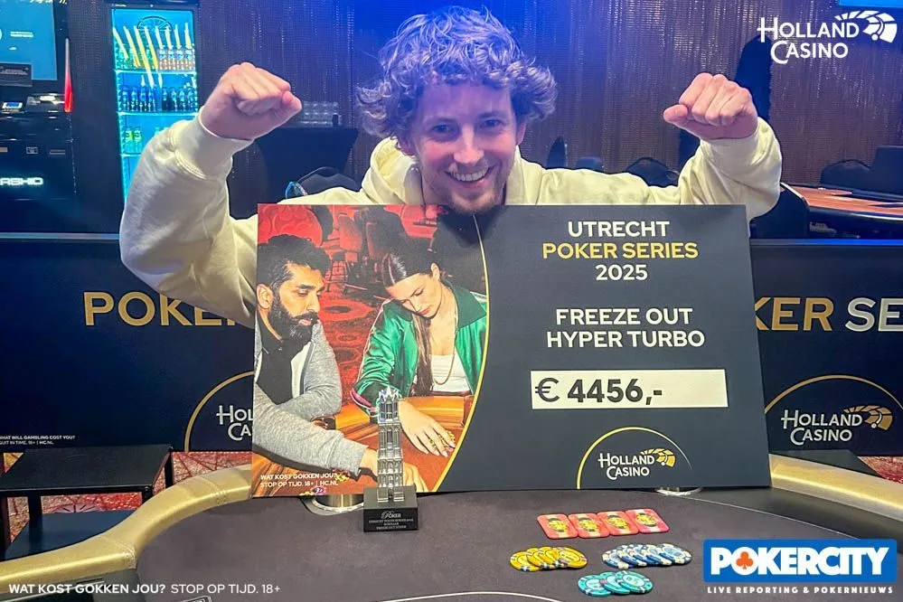 © 2026 Pokercity | Koen Haenen | 2025/02 - Utrecht Poker Series - #03 - €300 Hyper Turbo Koen Haenen | 2025/02 - Utrecht Poker Series - #03 - €300 Hyper Turbo