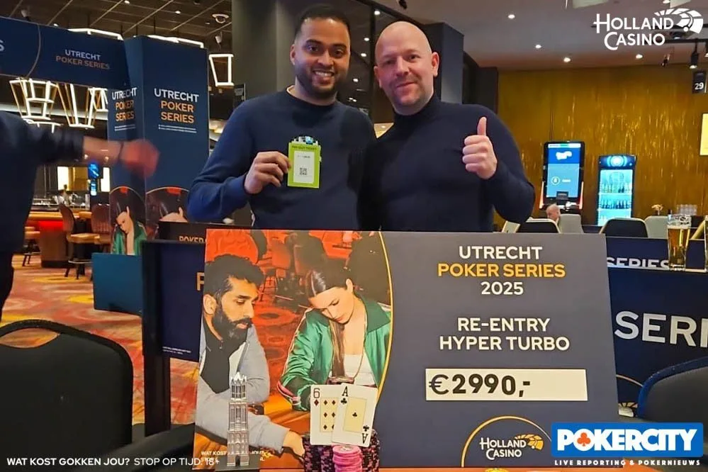 © 2026 Pokercity | Raúl van Boxtel | 2025/02 - Utrecht Poker Series - #06 - €200 Re-entry Hyper Turbo Raúl van Boxtel | 2025/02 - Utrecht Poker Series - #06 - €200 Re-entry Hyper Turbo