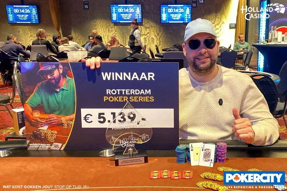 Winnaar #06 - €300 Mystery Bounty: Tim Fonteijn | 2025/04 - Rotterdam Poker Series - #06 - €300 Mystery Bounty