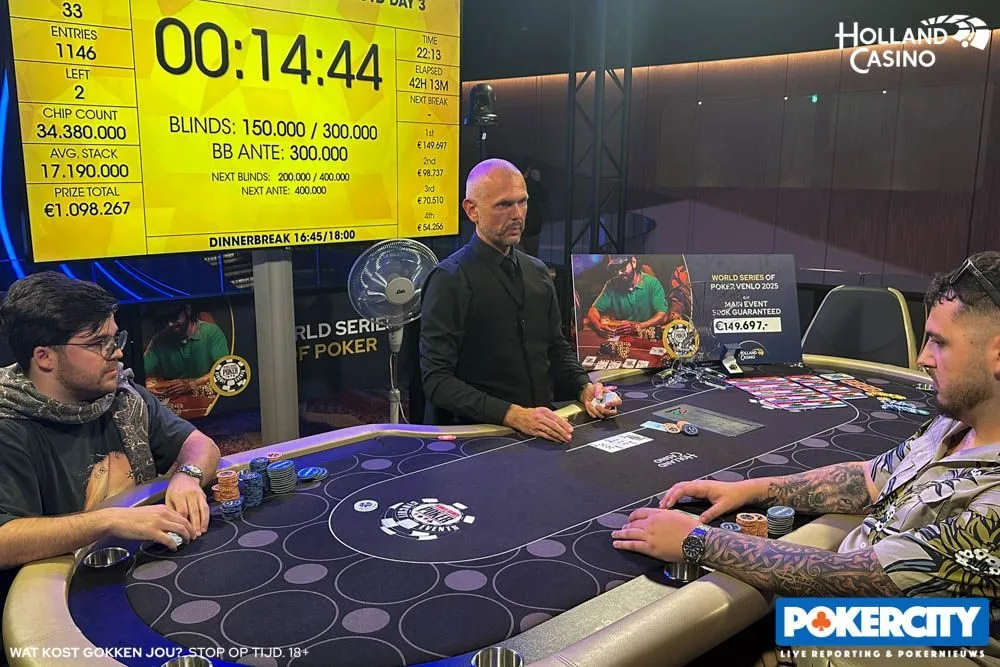 Heads-up: Victor Pinna vs Callum Moody | 2025/05 - WSOPC Venlo - #05 - €1.100 Main Event