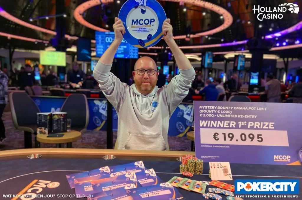 © 2026 Pokercity | Jacco Hester | 2025/11 - Master Classics of Poker 2025 - #16 - €2.200 PLO – Mystery Bounty Jacco Hester | 2025/11 - Master Classics of Poker 2025 - #16 - €2.200 PLO – Mystery Bounty