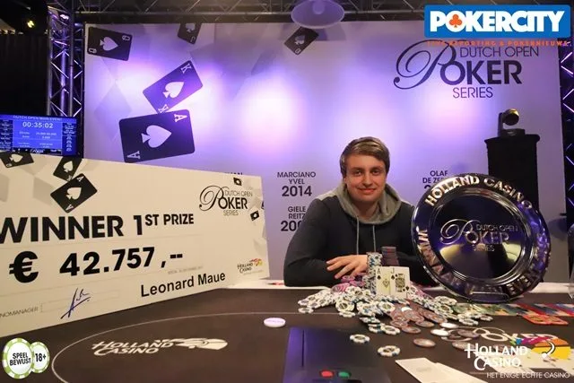 © 2026 Pokercity | Leonard Maue | 2017/12 - Dutch Open Poker Series - €1.590 NLHE Main Event Leonard Maue | 2017/12 - Dutch Open Poker Series - €1.590 NLHE Main Event