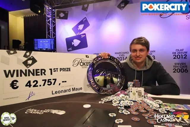 © 2026 Pokercity | Leonard Maue | 2017/12 - Dutch Open Poker Series - €1.590 NLHE Main Event Leonard Maue | 2017/12 - Dutch Open Poker Series - €1.590 NLHE Main Event