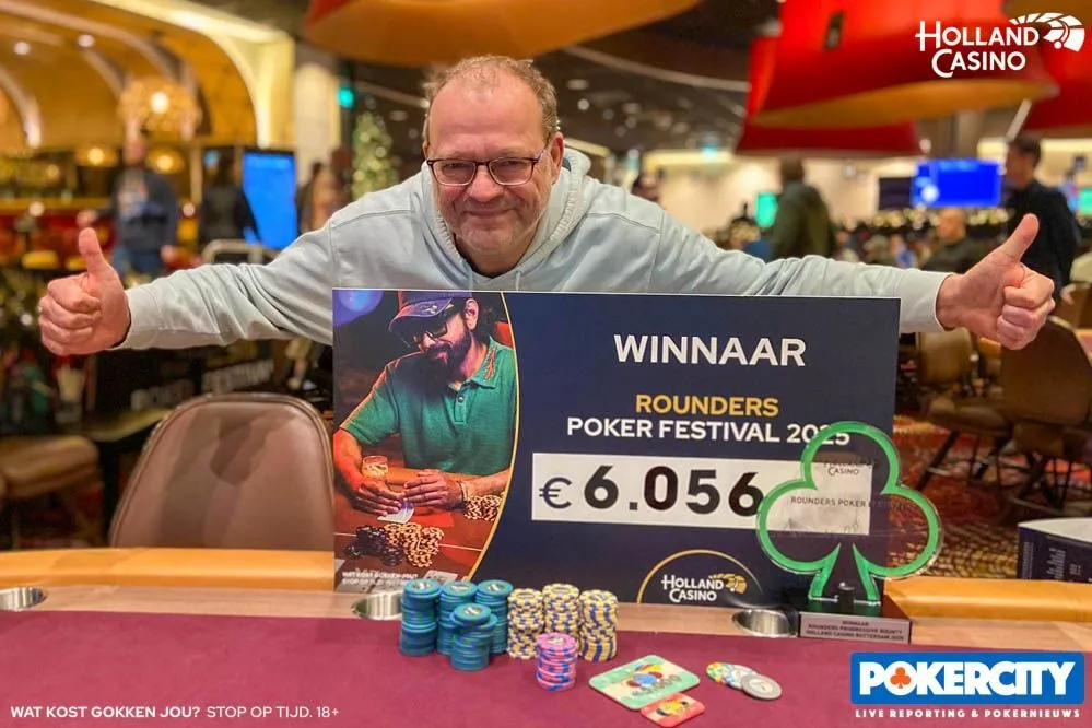 © 2026 Pokercity | Winnaar #05 - €250 PROGRESSIVE BOUNTY: Stefan Leenen | 2025/12 - Rounders Rotterdam - #05 - €250 PROGRESSIVE BOUNTY Winnaar #05 - €250 PROGRESSIVE BOUNTY: Stefan Leenen | 2025/12 - Rounders Rotterdam - #05 - €250 PROGRESSIVE BOUNTY
