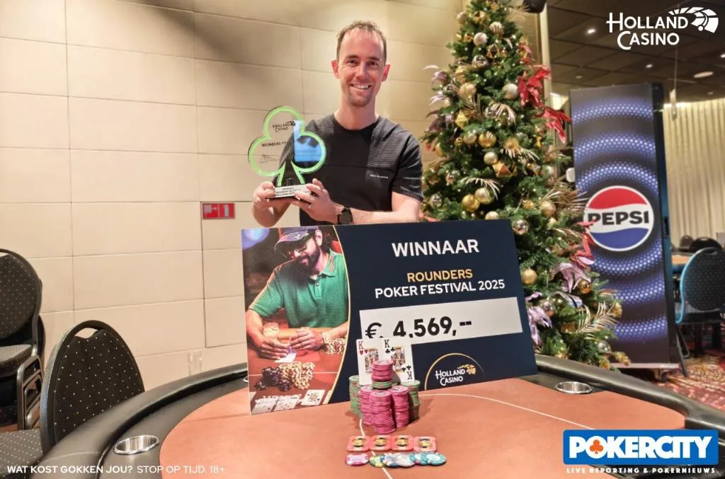 © 2026 Pokercity | Richard Sloots | 2025/12 - Rounders Rotterdam - #14 - €125 RE ENTRY Richard Sloots | 2025/12 - Rounders Rotterdam - #14 - €125 RE ENTRY