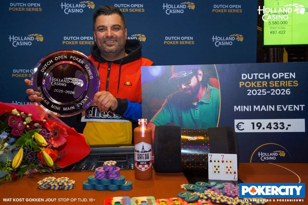 Winnaar #03 - €570 Mini Main Event: AJ Niazi | 2026/01 - Dutch Open - #03 - €570 Mini Main Event