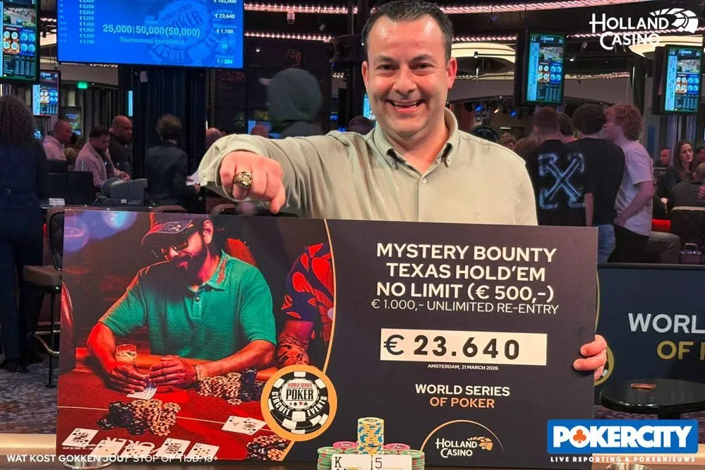 © 2026 Pokercity | Kuner Smaling | 2026/03 - WSOP Circuit Amsterdam - #12 - €1.100 Mystery Bounty Kuner Smaling | 2026/03 - WSOP Circuit Amsterdam - #12 - €1.100 Mystery Bounty
