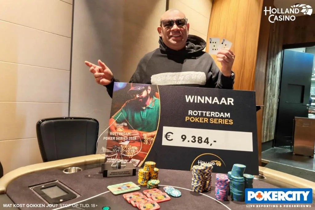 Winnaar #01 - €400 MYSTERY BOUNTY: Clayde Terlaan | 2026/04 - Rotterdam Poker Series - #01 - €400 MYSTERY BOUNTY