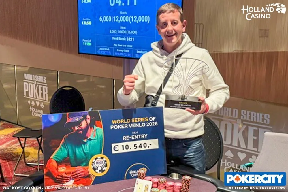 © 2026 Pokercity | Geoffrey Millward | 2026/05 - WSOP Circuit Venlo - #11 - €330 Re-entry #3 Geoffrey Millward | 2026/05 - WSOP Circuit Venlo - #11 - €330 Re-entry #3