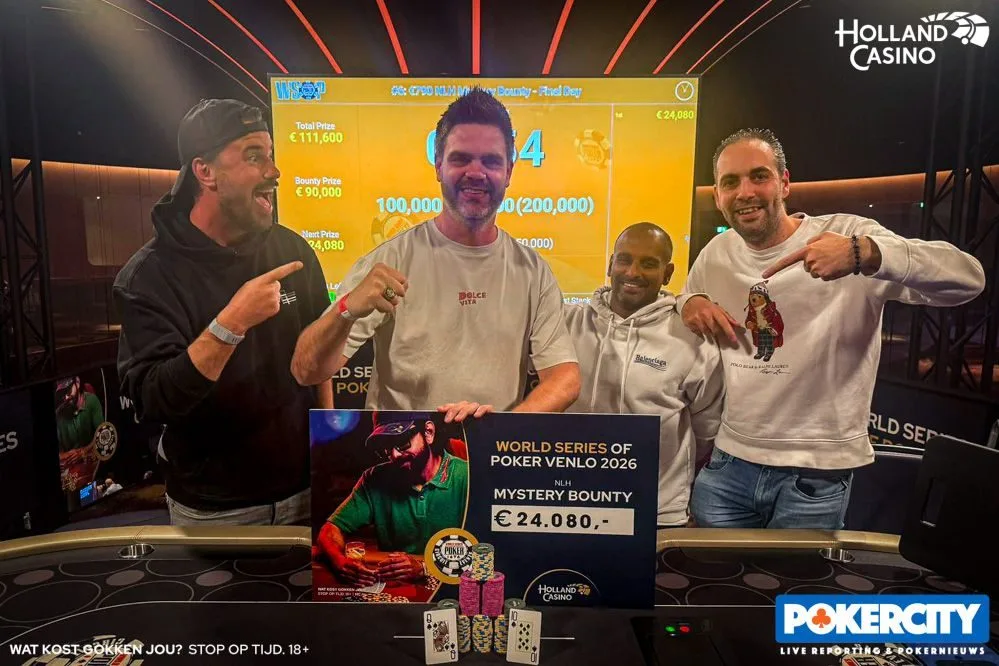 © 2026 Pokercity | Mark Roovers | 2026/05 - WSOP Circuit Venlo - #09 - €790 Mystery Bounty Mark Roovers | 2026/05 - WSOP Circuit Venlo - #09 - €790 Mystery Bounty