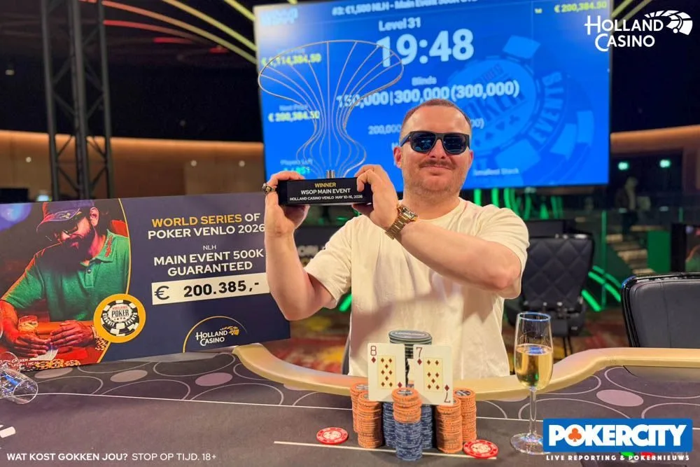 © 2026 Pokercity | Martin Lenoch | 2026/05 - WSOP Circuit Venlo - #05 - €1.500 Main Event 500K GTD Martin Lenoch | 2026/05 - WSOP Circuit Venlo - #05 - €1.500 Main Event 500K GTD