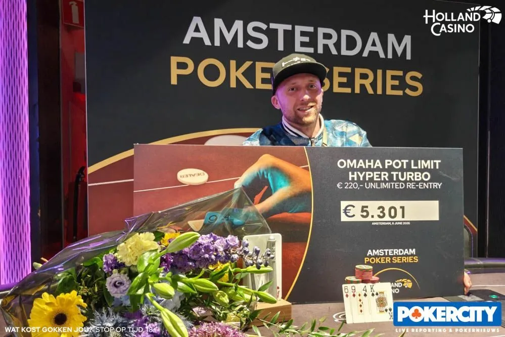 © 2026 Pokercity | Winnaar #04 - €250 PLO Hyper: Adomas Juozapavicius | 2026/06 - Amsterdam Poker Series - #04 - €250 PLO Hyper Winnaar #04 - €250 PLO Hyper: Adomas Juozapavicius | 2026/06 - Amsterdam Poker Series - #04 - €250 PLO Hyper